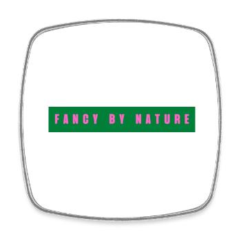 fancy by nature - Square fridge magnet - white - Front