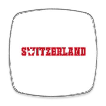 Schweiz - Viereckiger Kühlschrankmagnet - Weiß - Vorne