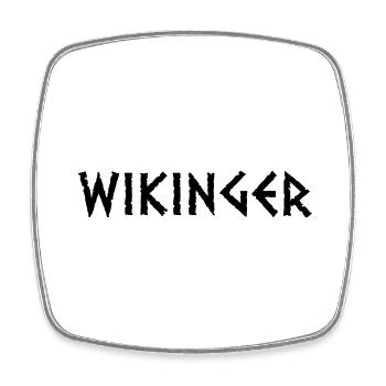 Wikinger - Viereckiger Kühlschrankmagnet - Weiß - Vorne