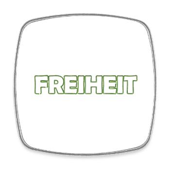Freiheit - Viereckiger Kühlschrankmagnet - Weiß - Vorne