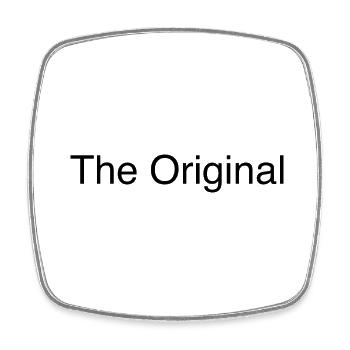 The Original - Viereckiger Kühlschrankmagnet - Weiß - Vorne
