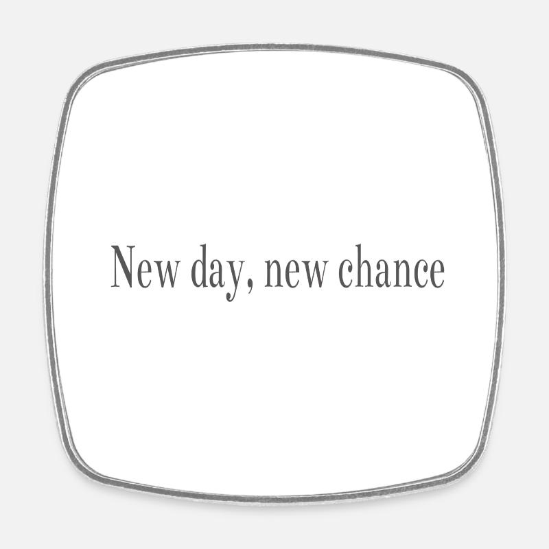 Motivation - Square fridge magnet - white