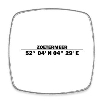 Coordonnées Zoetermeer - Magnet carré - blanc - Devant