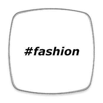 #fashion - Viereckiger Kühlschrankmagnet - Weiß - Vorne