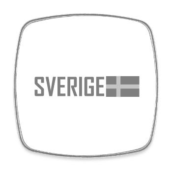 Tactical grey Sweden - Square fridge magnet - white - Front