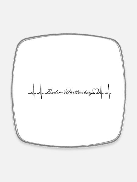 Baden-Württemberg - Viereckiger Kühlschrankmagnet - Weiß