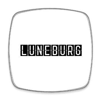 Lüneburg Airport Sign - Square fridge magnet - white - Front