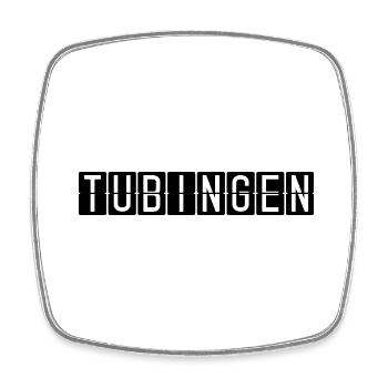 Tübingen Airport Sign - Square fridge magnet - white - Front
