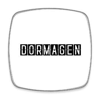 Dormagen Airport Sign - Square fridge magnet - white - Front