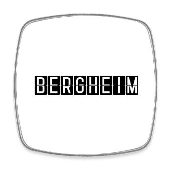 Bergheim Airport Sign - Square fridge magnet - white - Front