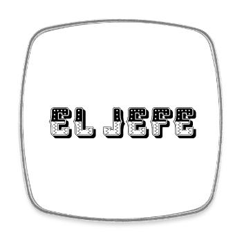 le patron, El Jefe, El patron - Magnet carré - blanc - Devant