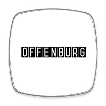 Offenburg Airport Sign - Square fridge magnet - white - Front