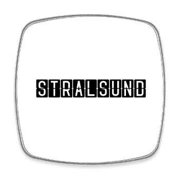Stralsund Airport Sign - Square fridge magnet - white - Front