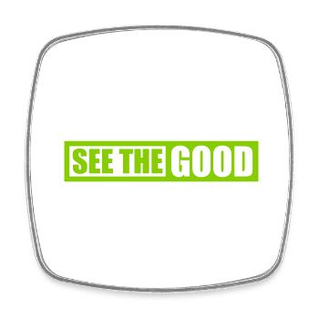 see the good quote - Square fridge magnet - white - Front