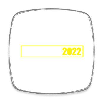 Croatia 2022 - Square fridge magnet - white - Front
