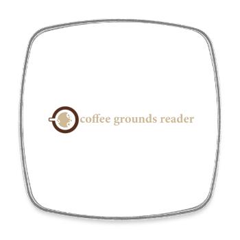 Kaffeesatz lesen ist cool - Viereckiger Kühlschrankmagnet - Weiß - Vorne