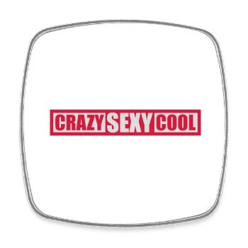 design cool sexy fou - Magnet carré - blanc - Devant