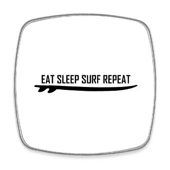 Surfer Surfboard Surf Idée Cadeau - Magnet carré - blanc - Devant