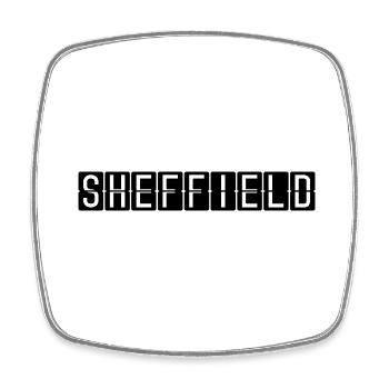 Sheffield Airport Sign - Square fridge magnet - white - Front