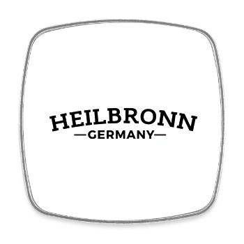 Heilbronn Meine Heimatstadt Geschenkidee - Viereckiger Kühlschrankmagnet - Weiß - Vorne