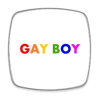 Gay boy - Square fridge magnet - white - Front