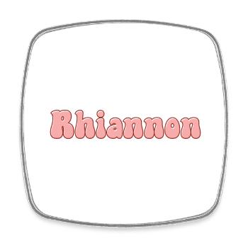 Nom Fille Rhiannon Rétro Prénom Rhiannon Couple - Magnet carré - blanc - Devant