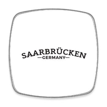 Saarbrücken Germany Heimat Geschenkidee - Viereckiger Kühlschrankmagnet - Weiß - Vorne