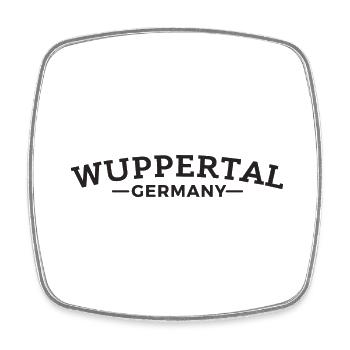 Wuppertal Germany Heimat Geschenkidee - Viereckiger Kühlschrankmagnet - Weiß - Vorne