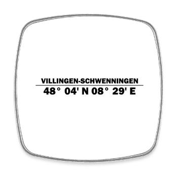 Villingen-Schwenningen Coordinates - Square fridge magnet - white - Front