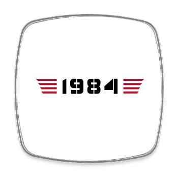 Année de naissance Né en 1984 - Fabriqué en 1984 - Magnet carré - blanc - Devant
