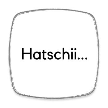 hatschi... gsundheit..schwitzerdütsch - Viereckiger Kühlschrankmagnet - Weiß - Vorne