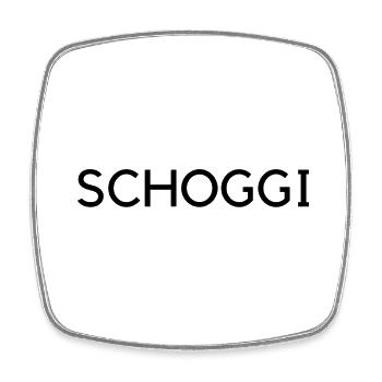 schoggi - Viereckiger Kühlschrankmagnet - Weiß - Vorne