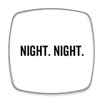 Nuit Nuit - Magnet carré - blanc - Devant