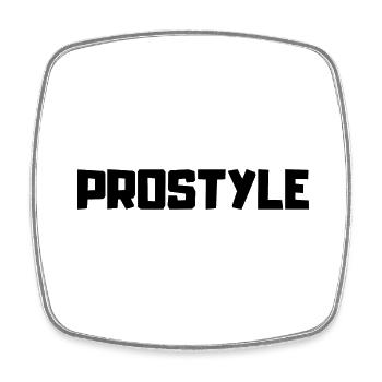 PROSTYLE , pour avoir le style - Magnet carré - blanc - Devant