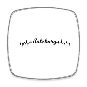 The frequency Salzburg - Square fridge magnet - white - Front