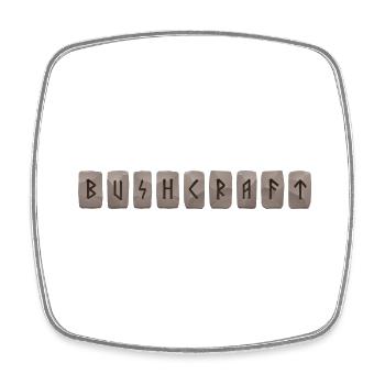 wild Bushcraft survival Jungle outdoor adventure - Viereckiger Kühlschrankmagnet - Weiß - Vorne