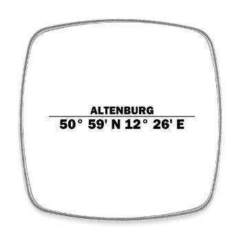Altenburg coordinates - Square fridge magnet - white - Front