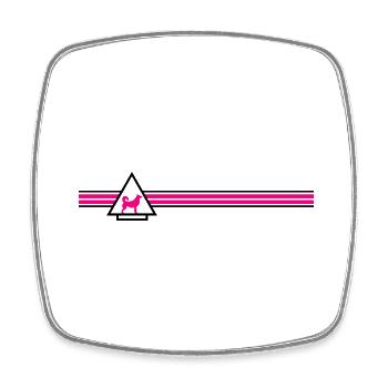 Dog Hund - Square fridge magnet - white - Front