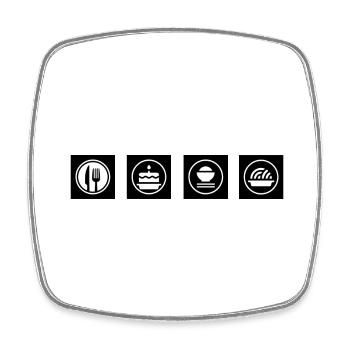 Bitcoin Trading Crypto Stocks - Square fridge magnet - white - Front