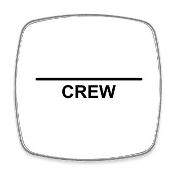 Crew Team template to design yourself - Square fridge magnet - white - Front
