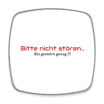 Bitte nicht stören - Viereckiger Kühlschrankmagnet - Weiß - Vorne