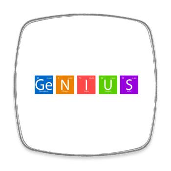 Chimie de génie Dire | Un cadeau pour les intelligents - Magnet carré - blanc - Devant