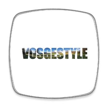 Landschaft im Vogesenstil - Viereckiger Kühlschrankmagnet - Weiß - Vorne