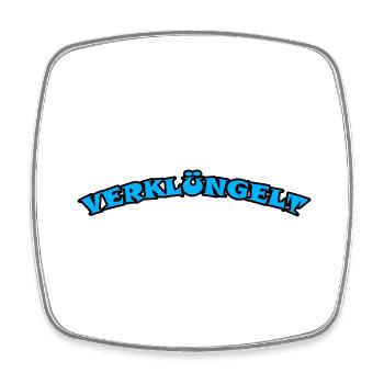 Verklüngelt T Shirt Kater Party Bier Fun Alkohol - Viereckiger Kühlschrankmagnet - Weiß - Vorne