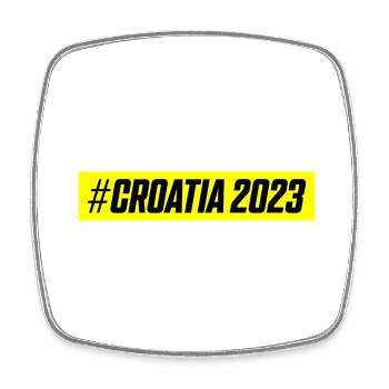 Croatia 2023 - Viereckiger Kühlschrankmagnet - Weiß - Vorne