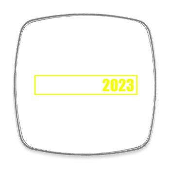 Croatia 2023 - Viereckiger Kühlschrankmagnet - Weiß - Vorne