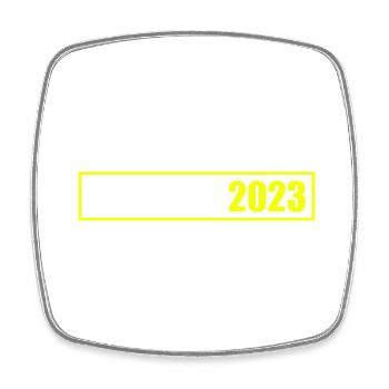 Greece 2023 - Viereckiger Kühlschrankmagnet - Weiß - Vorne