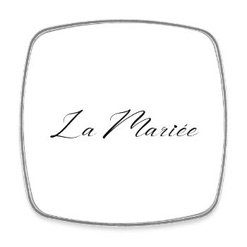 La mariée - Magnet carré - blanc - Devant