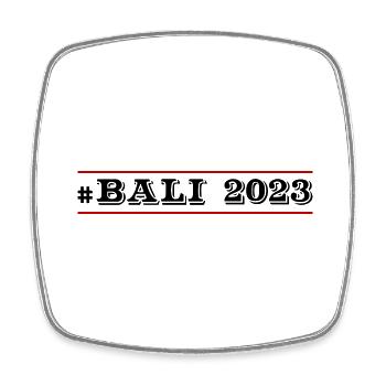 Bali 2023 - Magnet carré - blanc - Devant