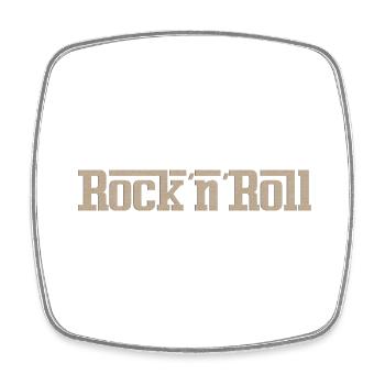 Rock ́n ́Roll - Square fridge magnet - white - Front